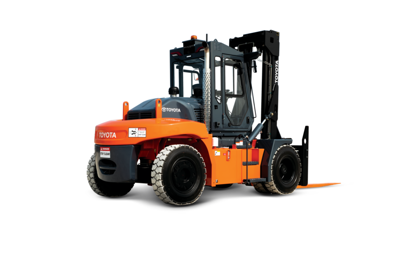 Toyota High-Capacity Core IC Pneumatic Forklift Product Photo Side Back