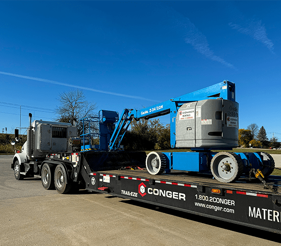 Boom Lift - Rental on trailer