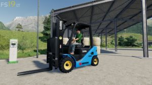 Blue Clark forklift