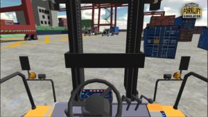 Forklift driver's view