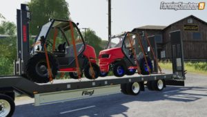 Manitou forklifts on a semi trailer