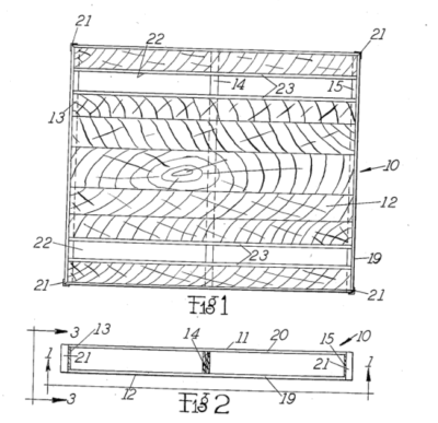 An illustration of Raymond's 1939 two-face pallet