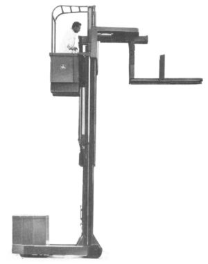 An early electric narrow aisle reach truck