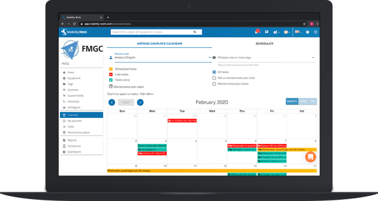 The maintenance scheduling feature of MobilityWork’s predictive maintenance system