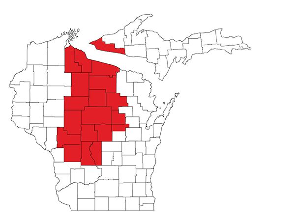 Wausau WI Branch Territory Locations