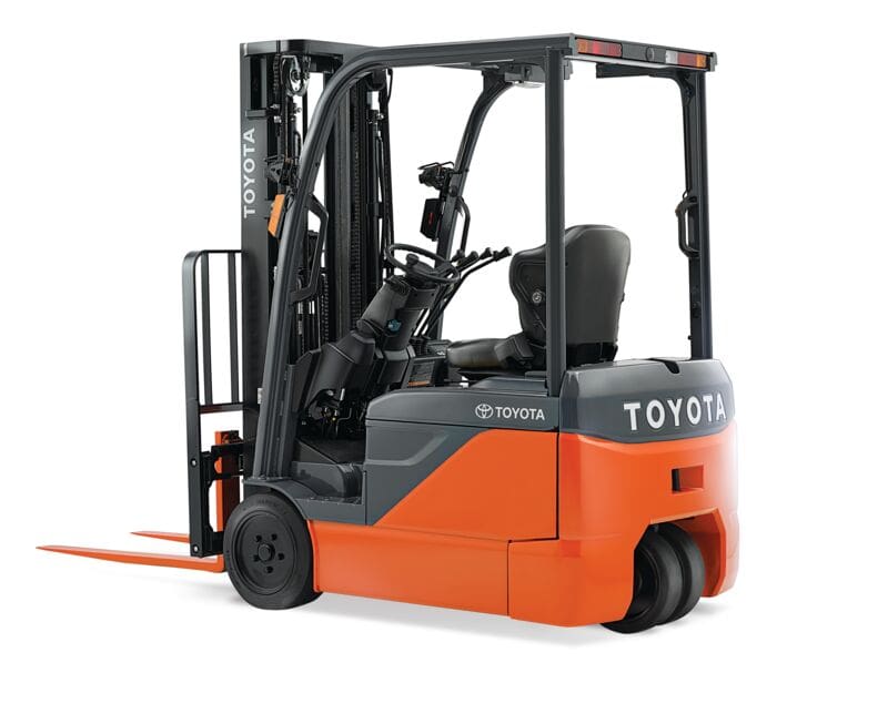 Toyota 8 serisi elektrikli 3 tekerlekli forklift