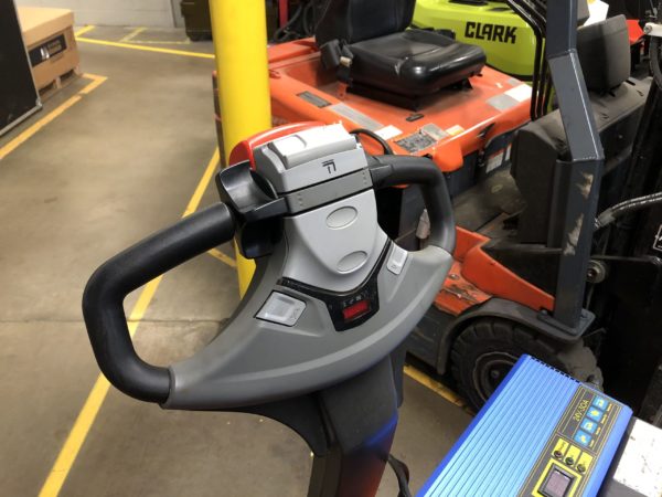 Controls on a light-duty stacker forklift