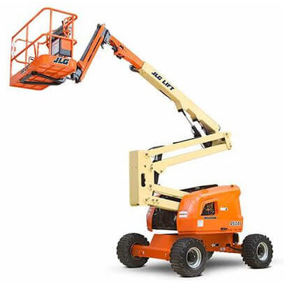 A JLG 450AJ boom lift