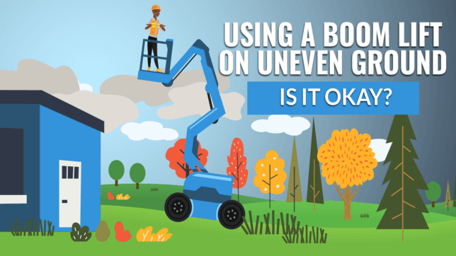 Using a Boom Lift on Uneven Ground: Is It Okay?