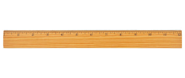 A wood ruler