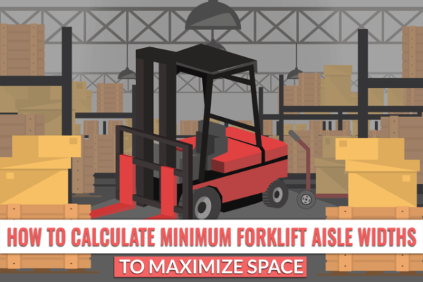 How to Calculate Minimum Forklift Aisle Widths to Maximize Space