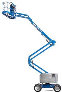 A Genie Z-45 articulated boom lift