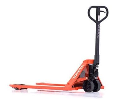 toyota-hand-pallet-truck-product-image A Toyota hand pallet jack