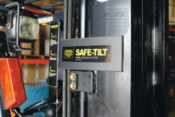forklift-mast-tilt-angle-sensor An aftermarket forklift mast tilt angle gauge