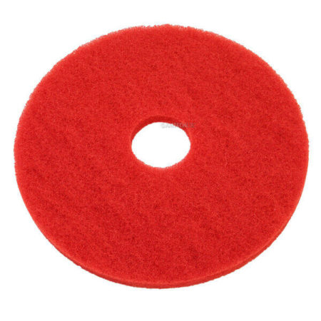 red-floor-scrubber-pad A red floor scrubber pad