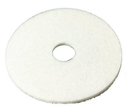 white-floor-scrubber-pad A white floor scrubber pad