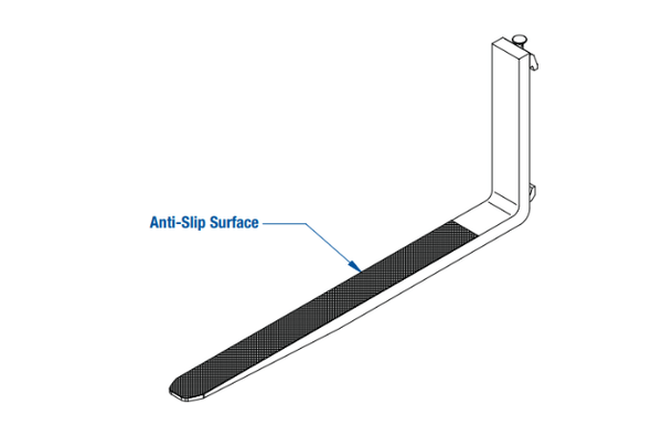 Cascade anti-slip forks