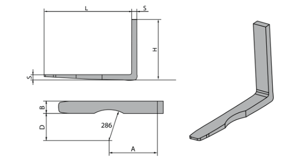 Cascade drum forks