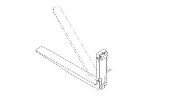 Cascade folding forks