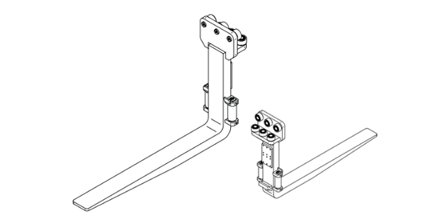 Cascade roller forks