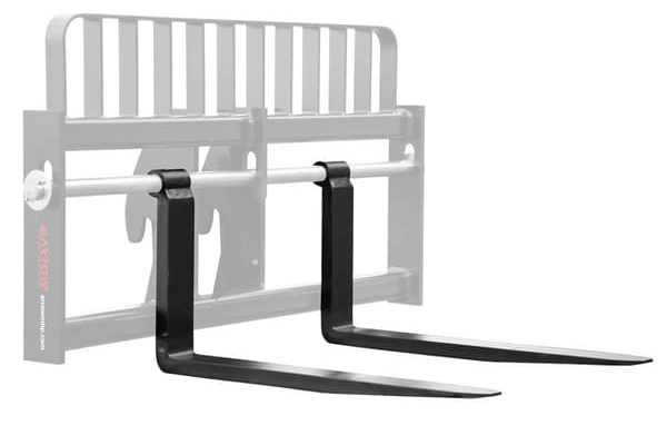 Shaft-mounted forks on a carriage