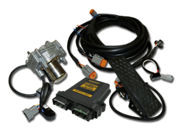 A forklift throttle speed control kit