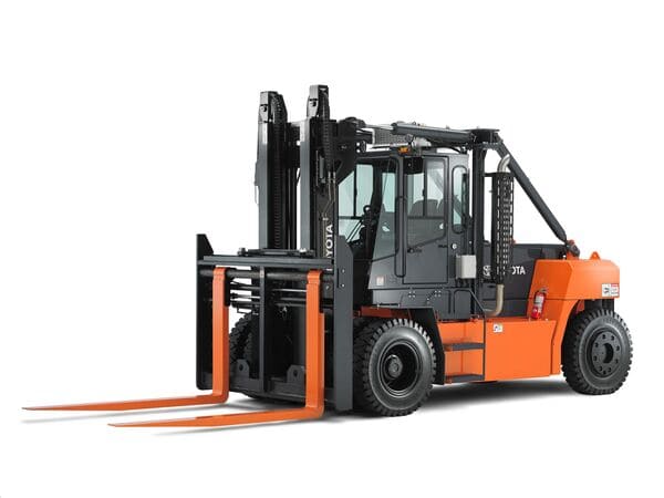 A Toyota heavy-duty diesel forklift