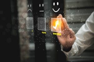 A visual representation of a 5 star review