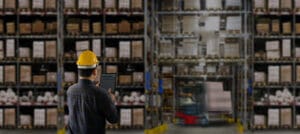 Warehouse manager witnessing product flow