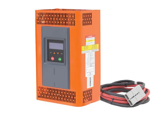 A lithium-ion forklift battery charger
