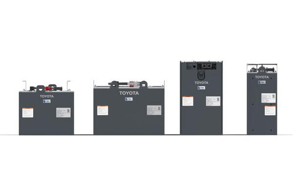 Toyota forklift lithium-ion battery line up