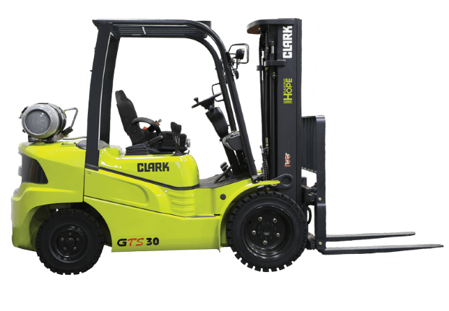 clark-gts30-ic-pneumatic-tire-forklift A CLARK GTS30 internal combustion (IC) pneumatic tire forklift