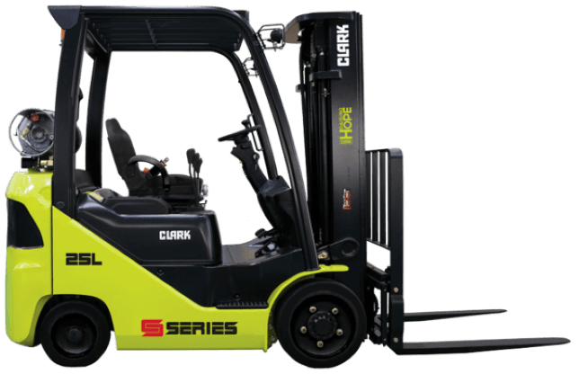 clark-s25l-ic-cushion-tire-forklift A CLARK S25L internal combustion (IC) cushion tire forklift