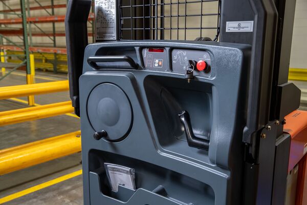 The control panel on a Toyota order picker