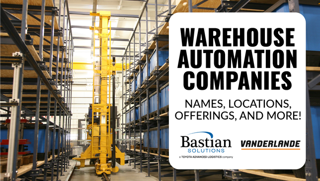 30 Warehouse Automation Companies [Names, Locations, Offerings]