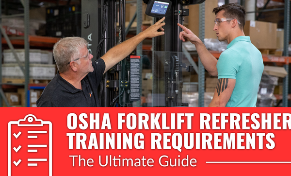 A featured image for the article OSHA Forklift Refresher Training Requirements: The Ultimate Guide, courtesy of Conger Industries.