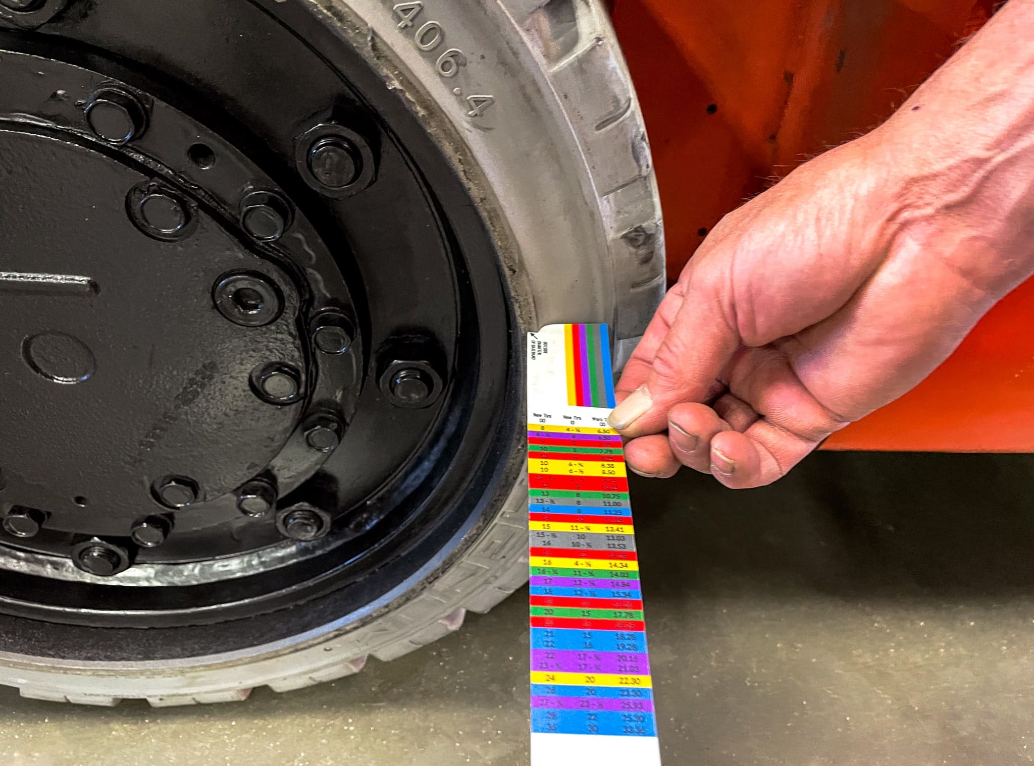 forklift tire inspection