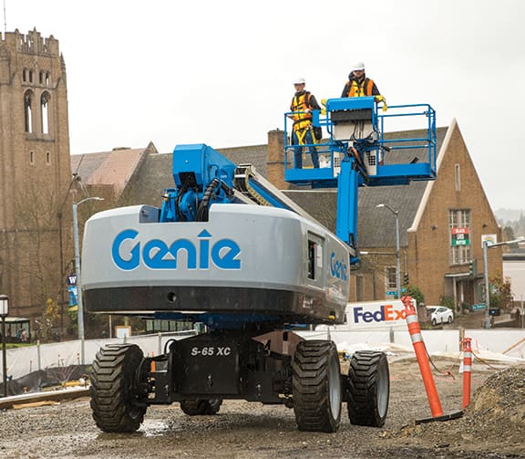S-65 Operator in Platform (Action Shot)