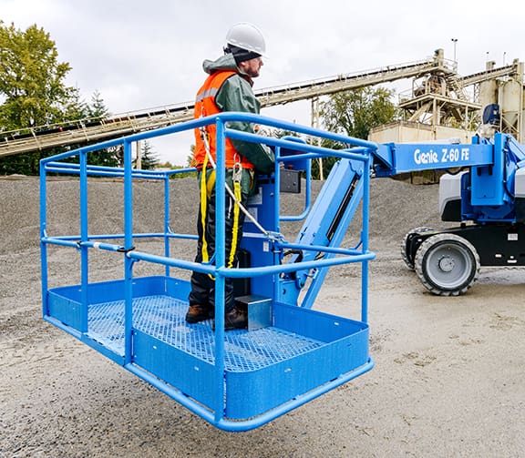 Z60 Operator Entering Platform