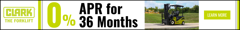 clark forklift 0% apr banner