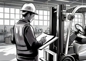 Operator Sketch with forklift