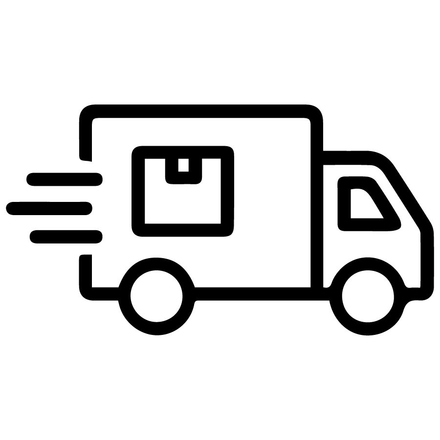 Ecommerce Order Fulfillment Shipping & Delivery Icon - Black