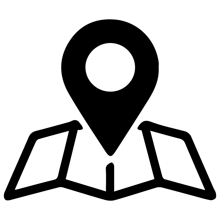 Rental Logistics & Locations Icon - Black