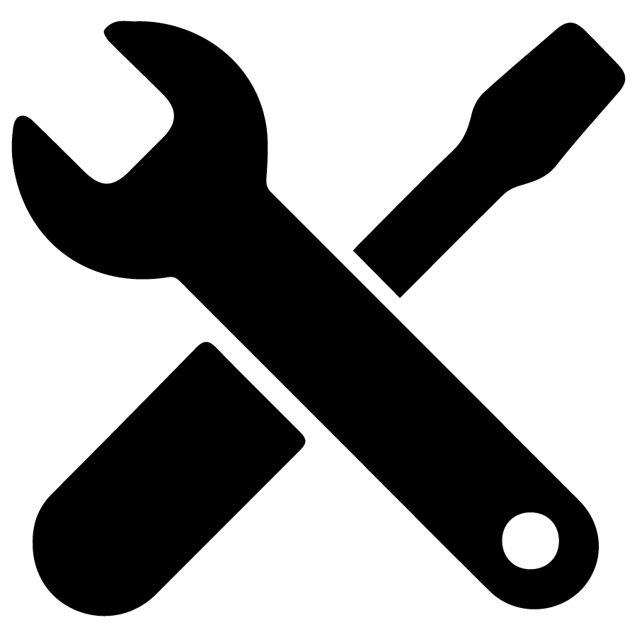 Utility Vehicle Parts Icon - Black