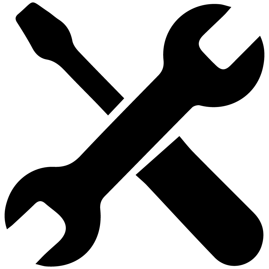 Utility Vehicle Repair Services Icon - Black