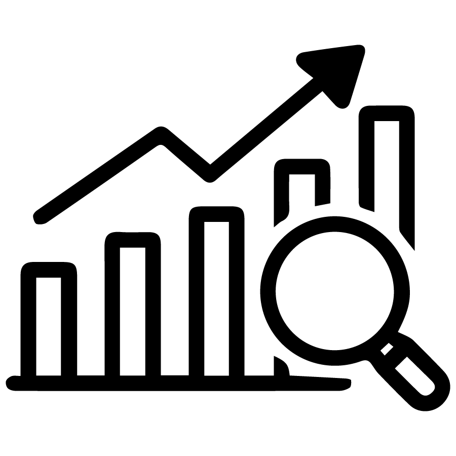 Warehouse Automation Trends & Insights Icon - Black