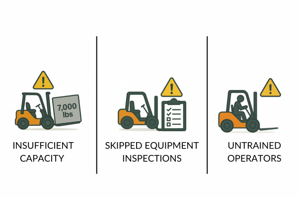 Common Mistakes Made Using Forklifts