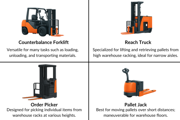 Forklift Type with Description of Best Use