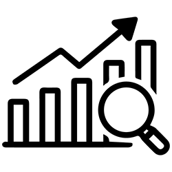 Warehouse Automation Trends & Insights Icon - Black