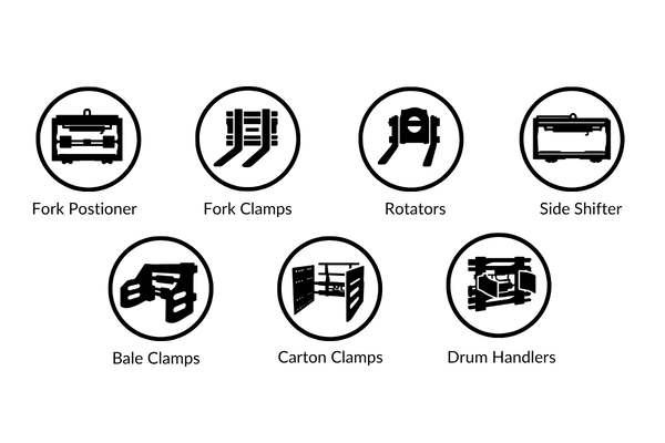 Forklift Attachment Icons